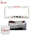 Toyota TRD License Plate Frame - White. 