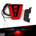 Universal 3rd Brake Lamp F1 Style Slim Red Lava Tail Light 1 Pcs. 