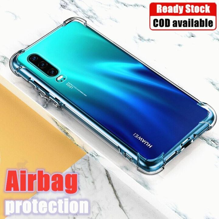lthmy for Huawei P30 ELE-L29 L09 L04 Soft Gel Jelly Case Transparent Full Protective Anti-Scratch Resistant Back Cover Skin