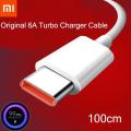 Original Mi Xiaomi 120W 67W 33W 30W Turbo USB C Cable Charge Fast Charging Turbo 6A QC3.0 Charger Type C For Mi 12 11 10 Pro POCO F3 F4 Redmi Note 11 Redmi 10T Pro, Note 11 10 Pro , Poco F3 , Poco X3 Etc Data Transfer For Poco X3 Pro Nfc Mi 10T Pro Note 9. 