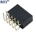 2.54MM R/A Double Row Female 2~40P PCB Board Right Angle Pin Header Socket Connector Pinheader 2* 4 6 10 20 40 Pin For Arduino. 