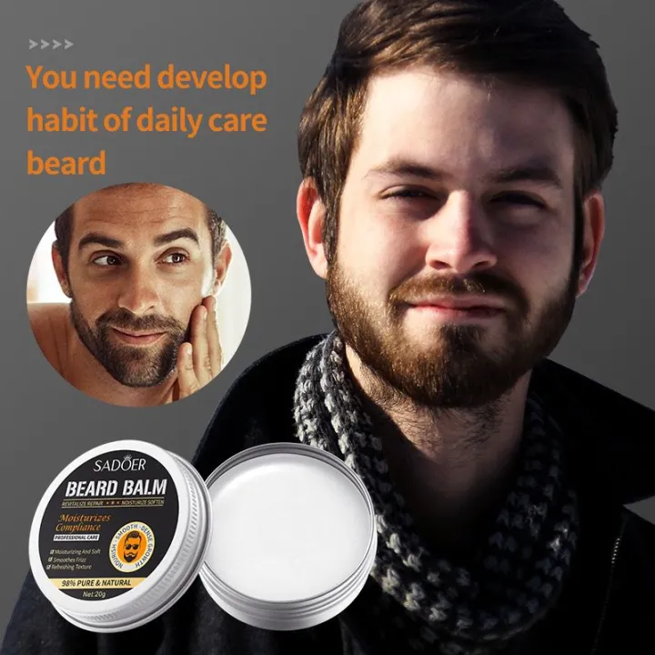 Sadoer%20Men's%20Facial%20Hair%20Care%20%20Beard%20Balm%20Moisturizing%20&%20Smooth%20Soft%20beard%20Cream%2020g%20-%20Image%202