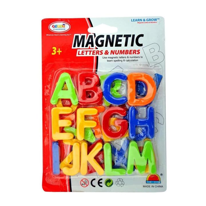Cute Magnetic English Capital Alphabets - 26 Pieces - Multicolour