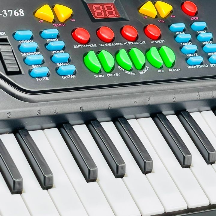 Big%20Fun%2061%20Keys%20Keyboard%20Piano%20,%20Piano%20for%20Kids%20With%20Microphone%20Portable%20Electronic%20Keyboards%20For%20Beginners%20Multi%20Keys%20Musical%20Toy%20for%203/4/5/6/7%20Year%20Old%20Girls%20Boys%20-%2061%20Keys%20-%20Black%20-%20Image%203