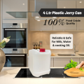 Jerry can  "Water Bottle"  4 Liter  Food Grade & Premium Quality Plastic  Multipurpose Liquid Storage Container for Water, Milk, Cooking oil & Food graded liquids  Water Can with Secure Cap. 