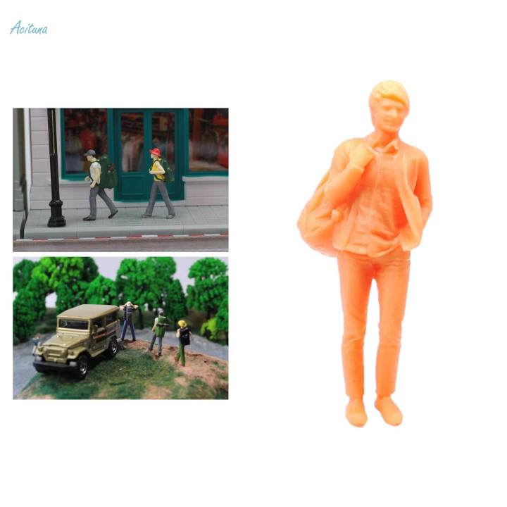 1/64 Scale Model People Resin Diorama Figures for Building Decoration Layout