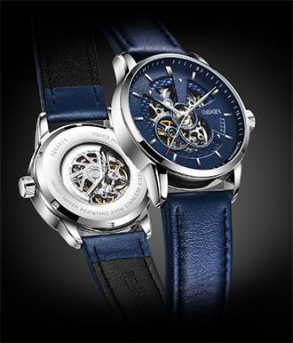 Men Watch Top Brand Luxury Automatic Mechanical Watch Leather Military Watches Clock Men