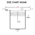Saudi Niqab |BIDOON ESSMA| Niqab with LABEL Logo  13X13 STANDARD| Ready to wear Hijab Niqab For Girls | Nakab Matha Patti |Head Wear | Naqab pati FORMAL SHAFFON FABRIC High Quality forehead Naqab Patti For Girls Comfortable  Naqab patti Abaya Hijab Niqab. 