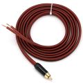 2X RCA Speaker Cable Bare Wire Speaker Wire to RCA Plug, Replace RCA Plug Connector Adapter to Bare Wire Open Audio. 