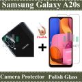 Samsung Galaxy A20s Glass Protector Tempered Glass Screen Protection Polish Glass + Back Camera 9H Gorilla Flexible Protector For Samsung Galaxy A20s. 
