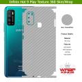 Infinix Hot 9 Play Skin/Wrap 360 Protection Sheet/ Carbon fiber/ Matte/ Transparent/ Lamination Back And Sides Included Camera Skin. 