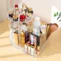 360° Rotating Makeup Organizer Stand with Cosmetic Holder Tray | Acrylic. 