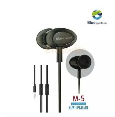 Original Blue Spectrum M5 / M-5 / M 5 Handfree Stereo Earphones High Base HandsFree EarPhone / handfree for gaming / handfree for