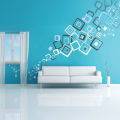 40 Multiplex Square Wall Stickers for Smooth Surfaces, Waterproof, Durable Vinyl. 