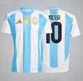 Lionel Messi Argentina National Team 2024 2025 Home T-Shirt Jersey. 