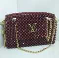 Beautiful Pearl Design Hand Bag For Ladies. 