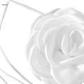 Flower Lace up Necklace Dress Jewelry Floral Choker White. 