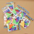 6 Set - 42 Pcs - Early Learning Educational Plastic Puzzle Tiles Geometric Pattern Shapes Jigsaw Puzzle Game Block Toy for Kids Boys girls Children  Brain Teaser Intelligent Montessori Colorful Tangram Puzzles Blocks Shapes Mini Toys. 