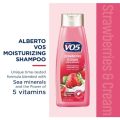𝐖𝐁𝐌 𝐕𝐎𝟓 Moisturizing Shampoo with Strawberry & Cream 370 ml | Shampoo for Soft and Shine Hair. 