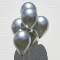 SILVER METALLIC CHROME BALLOONS PACK ( PACK OF 10 SILVER BALLOONS ). 
