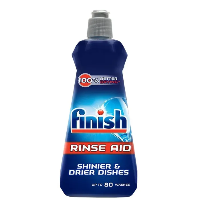 Finish Rinse Aid Shine & Dry Lemon Dishwashing Liquid 400Ml ( 80 Washes)