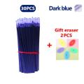 Erasable ballpen Gel pen set 0.5mm ball tip Black,Light Blue,Red,Dark Blue ink Refills friction pen with eraser School & office writing supplies Stationery. 