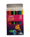 Goldfish Flupa 12 Colour Half Size Pencil Cardboard Packet (01 Pack). 