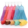 Coral Velvet Bathroom Supplies Kitchen Soft Hand Towel Absorbent Cloth Dishcloths Hanging Cloth Kitchen Towel Accessories. 