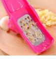 Multifunction Plastic Stainless Steel Garlic Press Mini Ginger Grinding Grater Garlic Crusher Peeler Press Grater Slicer Cutter. 