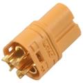 QUANBU 5 Pairs MT60 3.5mm 3-wire 3-pole Connector Plug Set for RC ESC to Motor 5 Male Connectors & 5 Female Connectors. 
