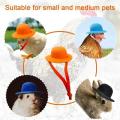 Chicken Hat for Hens Tiny Pets Funny Chicken Accessories Hen Top Hat for Rooster Duck Parrot Hamster Poultry Stylish Show Costum. 