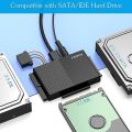 FIDECO IDE and SATA Adapter, USB 3.0 IDE SATA Hard Drive Adapter for 2.5 Inches/3.5 Inch HDD/SSD, SATA and IDE Converter with Power Supply DC 12 V 2 A. 