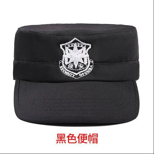New%20security%20cap%20summer%20men's%20flat-top%20training%20cap%20peaked%20cap%20black%20secret%20service%20cap%20combat%20hat%20property%20-%20Image%205