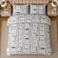 Beddys Studio Pure Percail Cotton Printed News Paper kids & Teen Quilt Cover Set. 