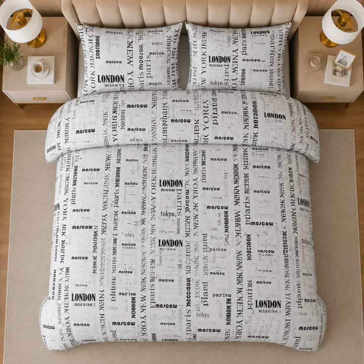 Beddys%20Studio%20Pure%20Percail%20Cotton%20Printed%20News%20Paper%20kids%20&%20Teen%20Quilt%20Cover%20Set%20-%20Image%204