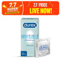 Durex Condoms Invisible 12 Pieces. 