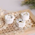 New White Gypsum Jewelry Ring Display Rack Lightweight Creative Display Box Storage Holder Photography Props. 