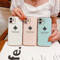 Infinix Zero X Zero X Pro X6810 X6811 X6811B Maple Leaf Square Edge Pattern Casing Plated Phone Shell Luxury Plating Soft Phone Case. 