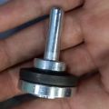 Drill connect disc connector with check nut 4inch size best quality professional working product easy to use and connect. 