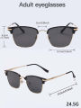 Vaneasel 1PC Hot Selling Retro Half TR90 Frame Metal Sunglasses Square Shades LuPettes de Soleil Men. 