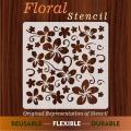 Five-Leaf Flower Shaped Reusable Stencil Airbrush Painting Art DIY Home Decor Scrap booking Album Crafts  ID 15. 