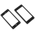 2Pcs Flat Humbucker Pickup Mounting Ring Frame with Guitar / Bass Cylinder Flush Mount Output Jack. 