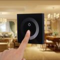 LED Controller Dimmer Change Brightness Touch Panel Dimmer Wall Switch Controller LED Light Strip DC 12V-24V(Black),Single Color Touch Panel, touch panel Dimmer Wall Switch Controller LED Light. 