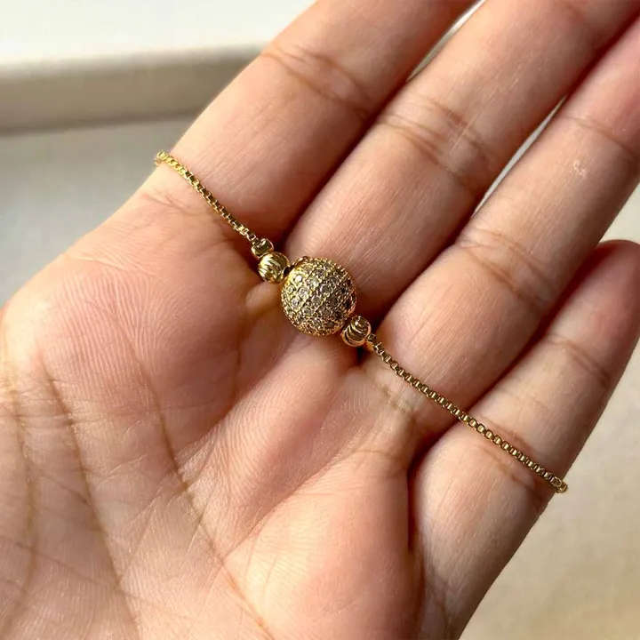 Stylish%20Golden%20Ball%20bracelet%20for%20Girls%20And%20Women%20-%20Artificial%20Bracelet%20With%20Beautiful%20Design%20-%20Image%203
