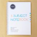 5 Subject Student Notebook with Numbered Pages - Aurea Books Premium Quality 5 Subject Numbered Pages Notebook. 