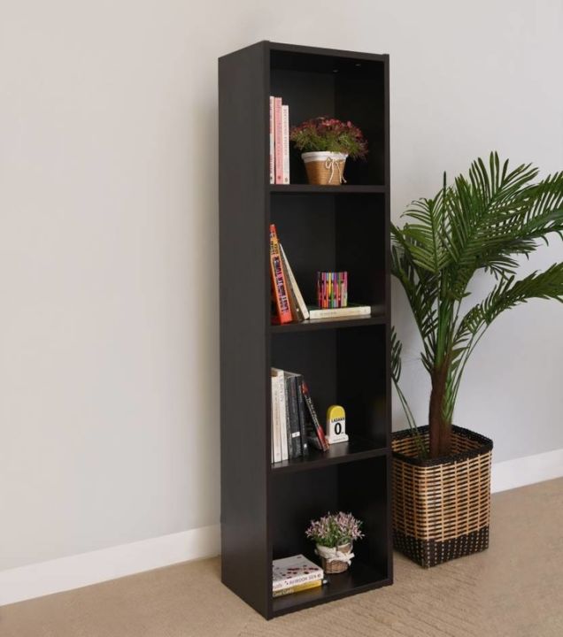 BS-007%20-%20Oak%20Wood%20Open%20Book%20Shelf%20Black%20Polish%20Storage%20Rack%20Living%20Room%20Shelves%20Books%20Furniture%20Magazine%20Organizer%20-%20Image%203