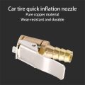 Clamp Car Accessories Brass Car Auto Tyre Wheel Connector Adapter Compressor Valve Clip Tire Air Chuck. 