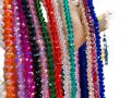 30 Strings Mix Colours 85 Pcs in one String 6mm Crystal Beads for suiting. 