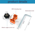 Right Angle Locator 90° Plate Splicing Fixator Orange L-Shaped Square Corner Code Woodworking Scriber Marking Ruler. 