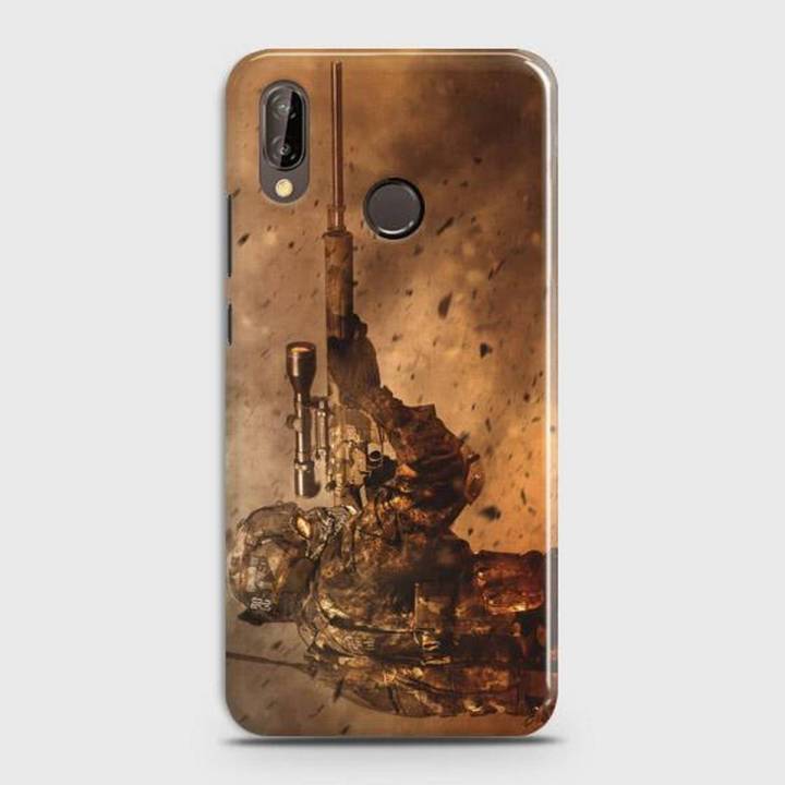 Huawei P20 Lite Cover Pubg Player Accessories Hard Cover- Design 49 Case